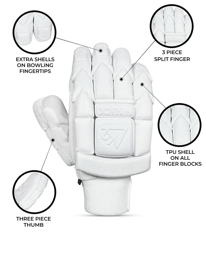 Whack K2 Test Grade Cricket Batting Gloves - Junior