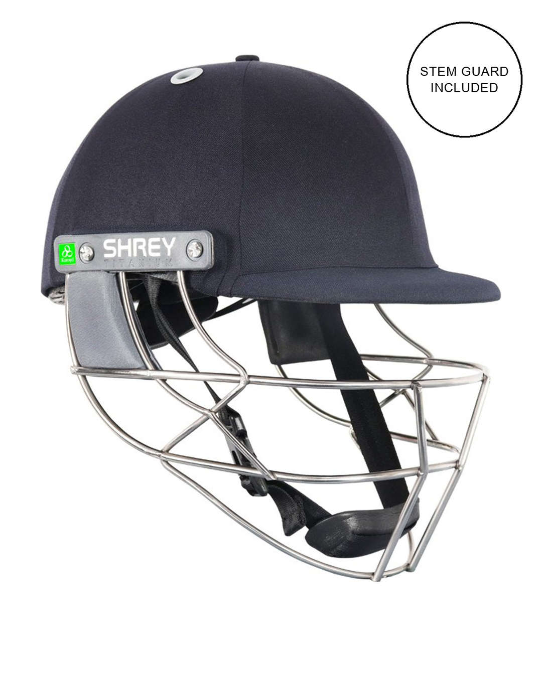 Shrey Koroyd Titanium Visor Cricket Batting Helmet with Neck Guard - Titanium - Senior