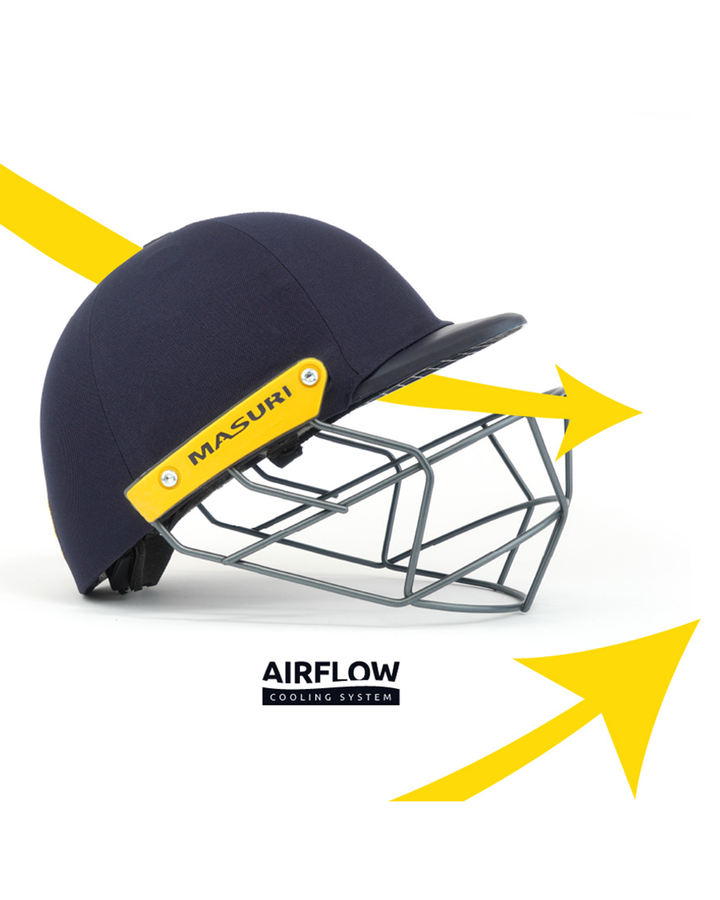 Masuri C Line Plus helmet Airflow cooling system, side view