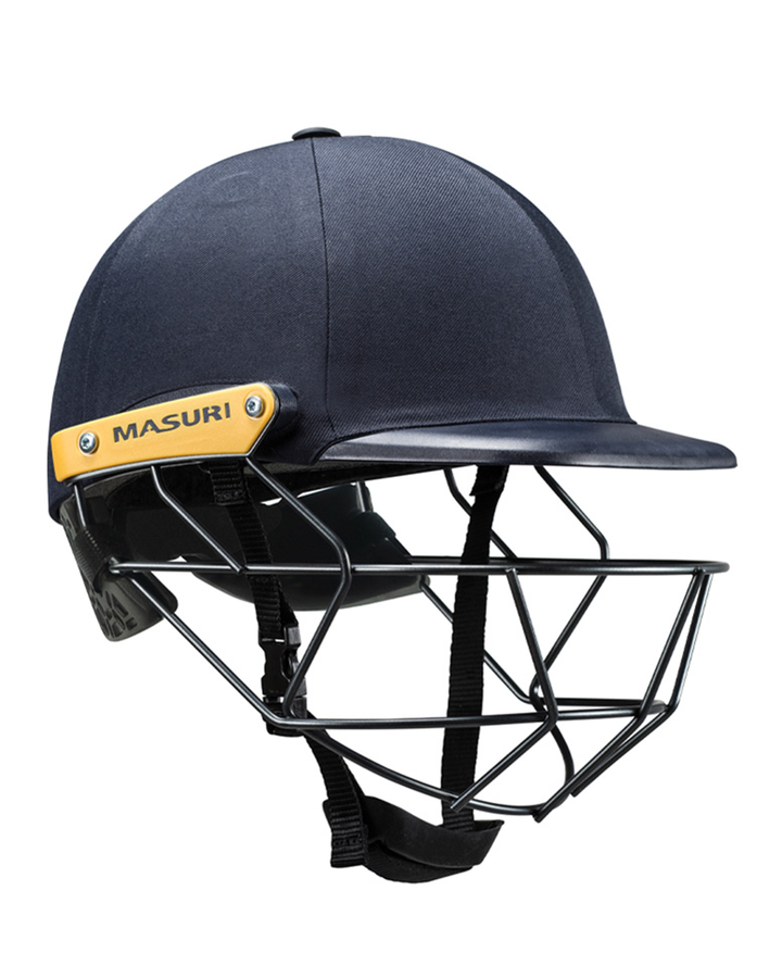Masuri C Line Plus junior cricket batting helmet, navy, front angle
