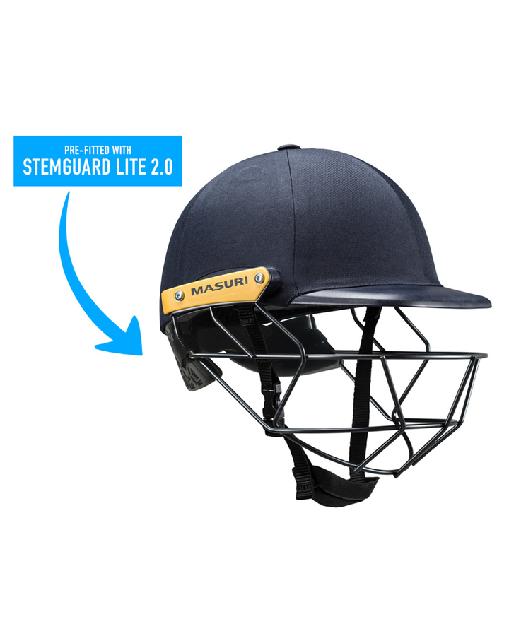 Masuri C Line Plus junior helmet pre-fitted with StemGuard Lite 2.0 neck protection