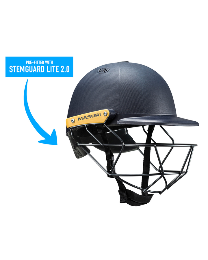Masuri C Line junior helmet pre-fitted with StemGuard Lite 2.0 neck protection