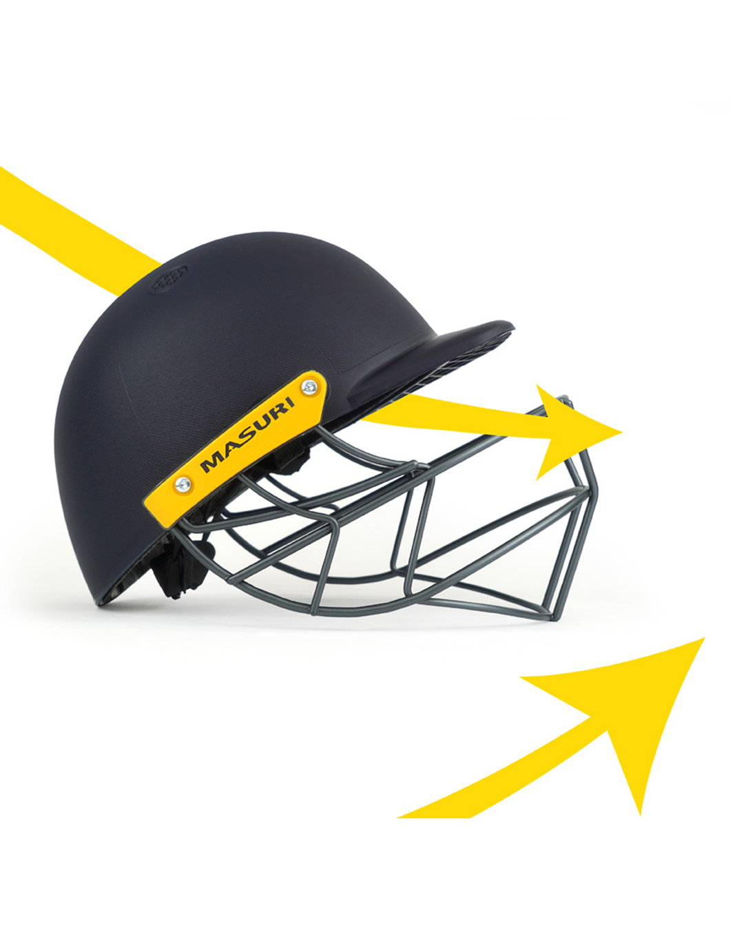 Masuri C Line senior helmet Airflow cooling system, side view
