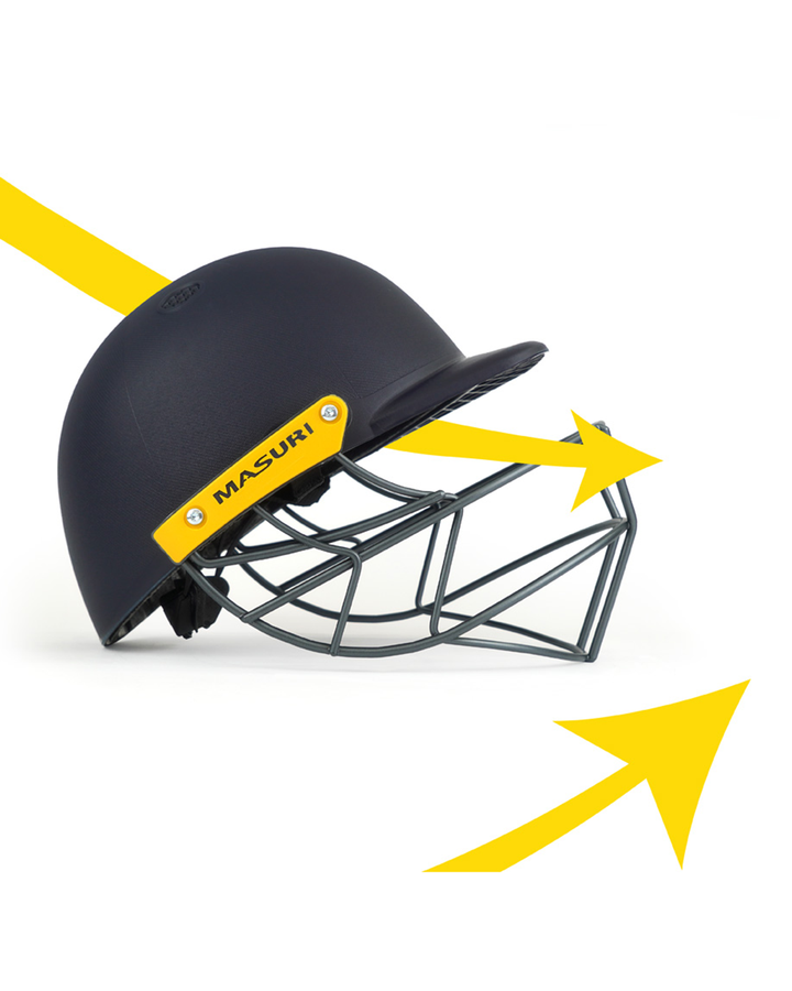 Masuri C Line senior helmet Airflow cooling system, side view