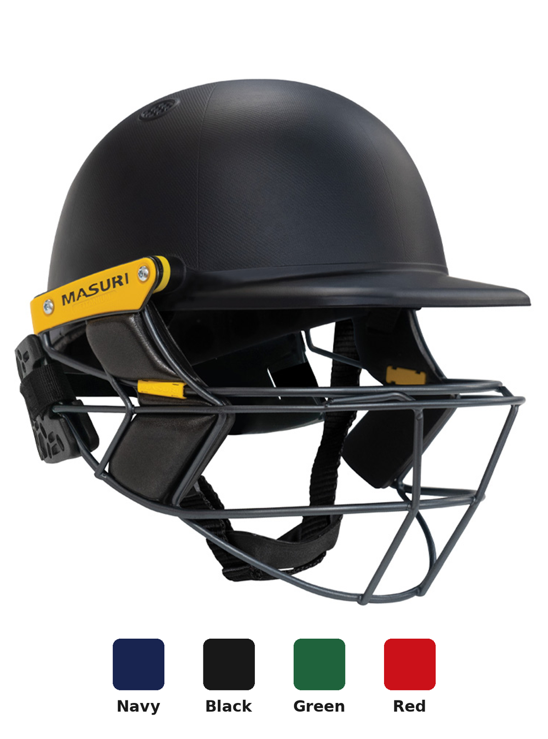 Masuri E Line Player Titanium Cricket Batting Helmet with Neck Guard - Painted - Senior