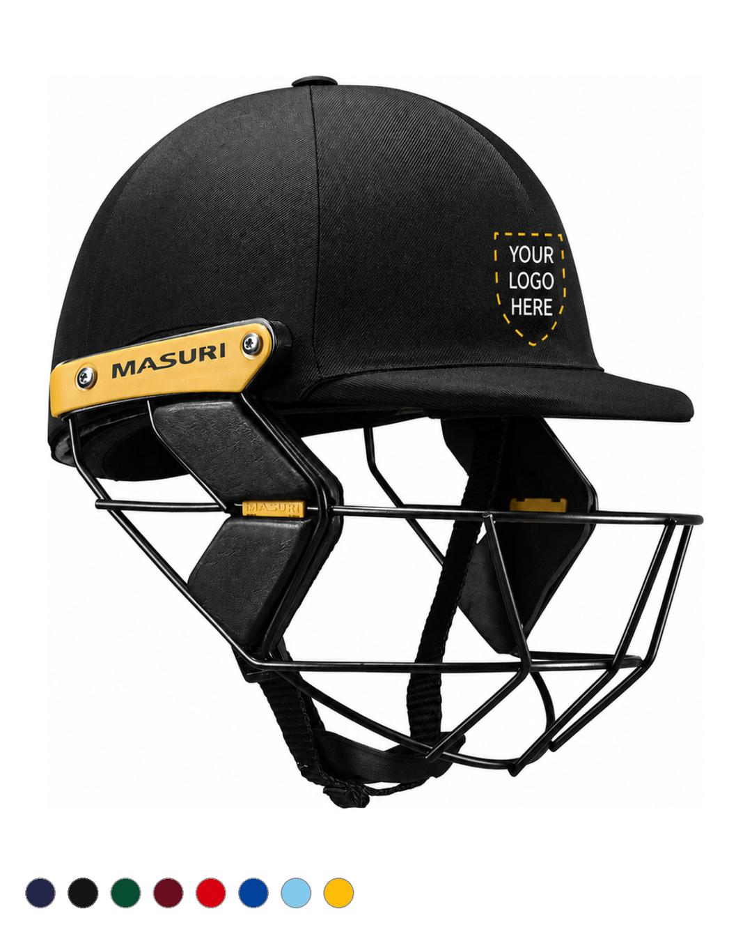 Masuri T Line Stainless Steel Cricket Batting Helmet - Senior - Custom Logo