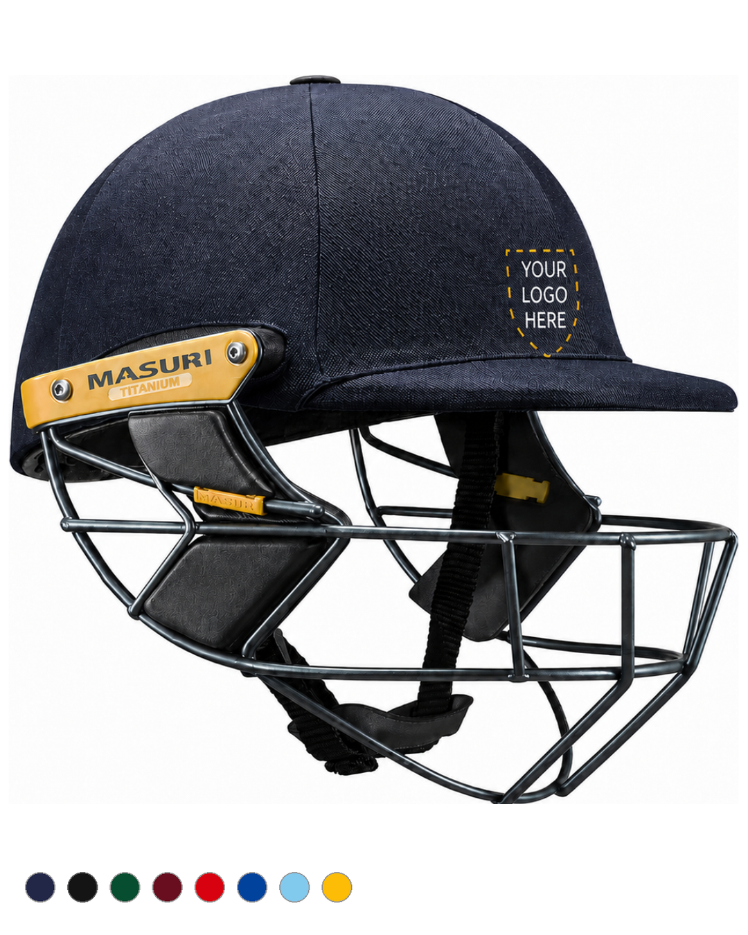 Masuri T Line Titanium Cricket Wicket Keeping Helmet - Senior - Custom Logo