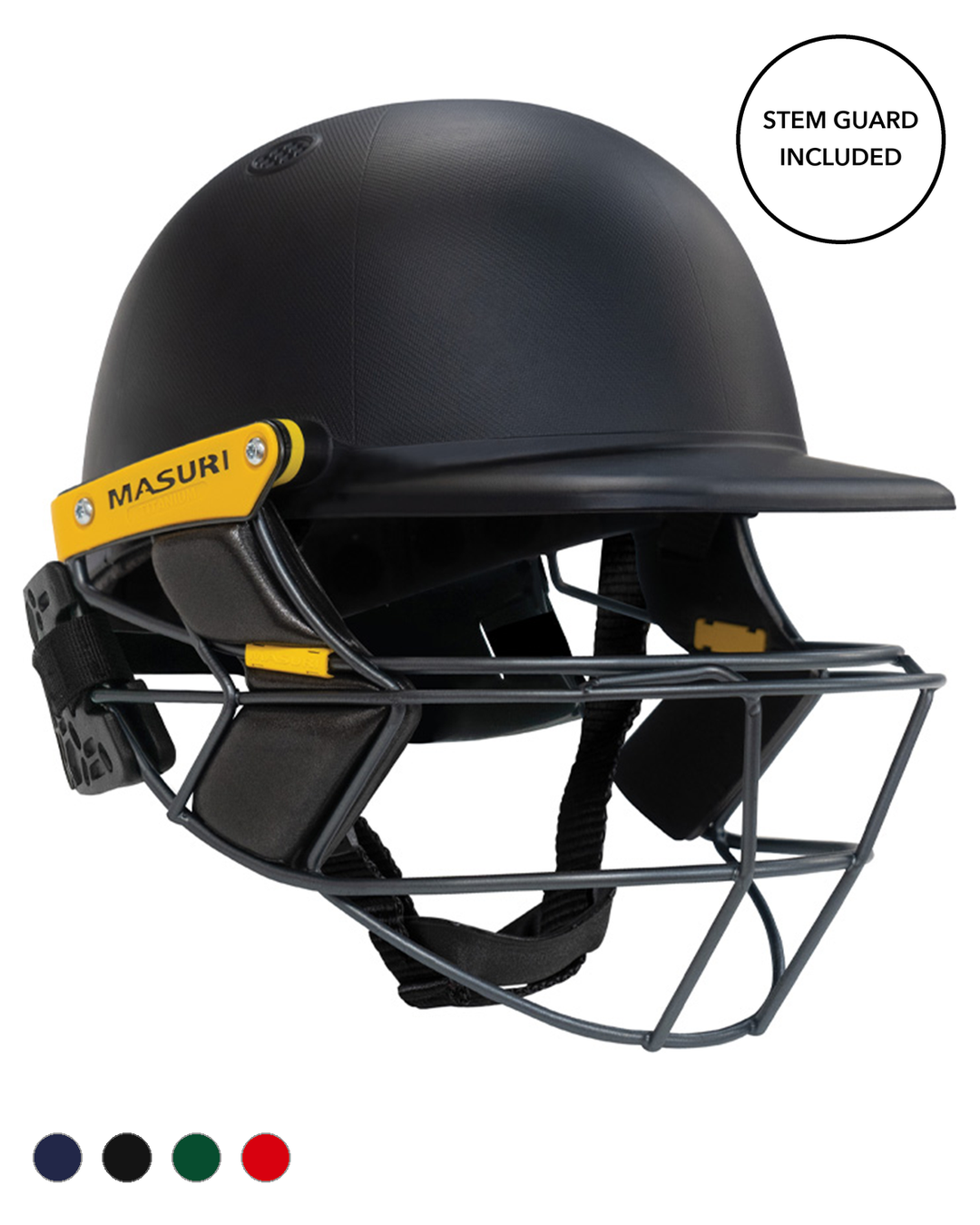 Masuri E Line Player Titanium Cricket Batting Helmet with Neck Guard - Painted - Senior