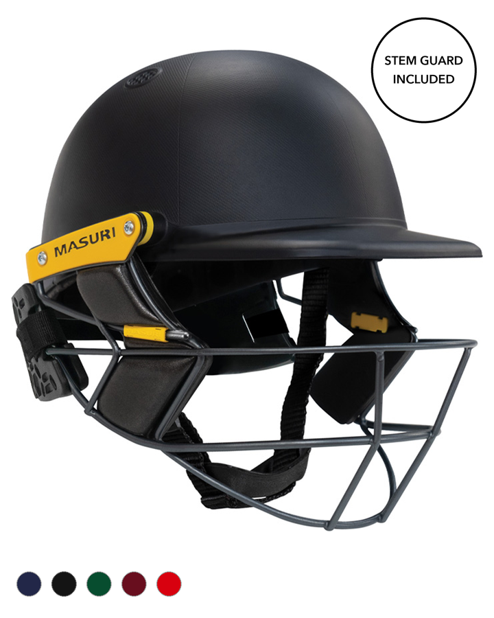 Masuri T Line Player Stainless Steel Cricket Batting Helmet with Neck Guard - Painted - Senior