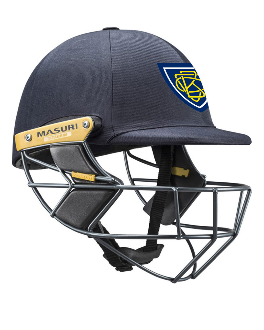 Balwyn Cricket Club - Custom Masuri T Line Titanium Cricket Batting Helmet - Navy - Senior