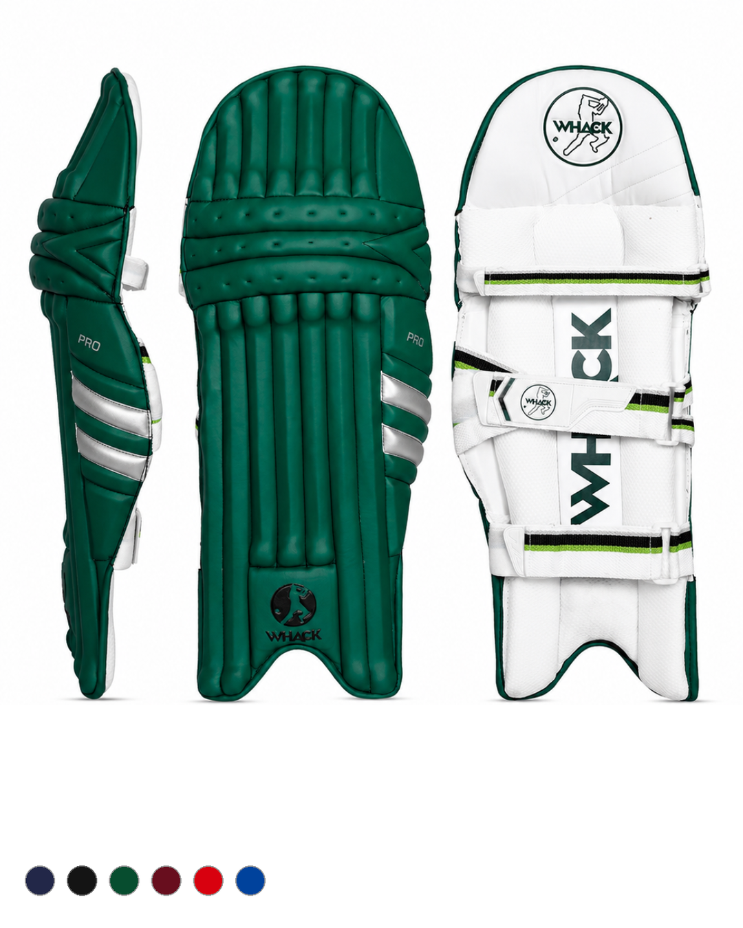 WHACK Pro Cricket Batting Pads - Coloured - Adult