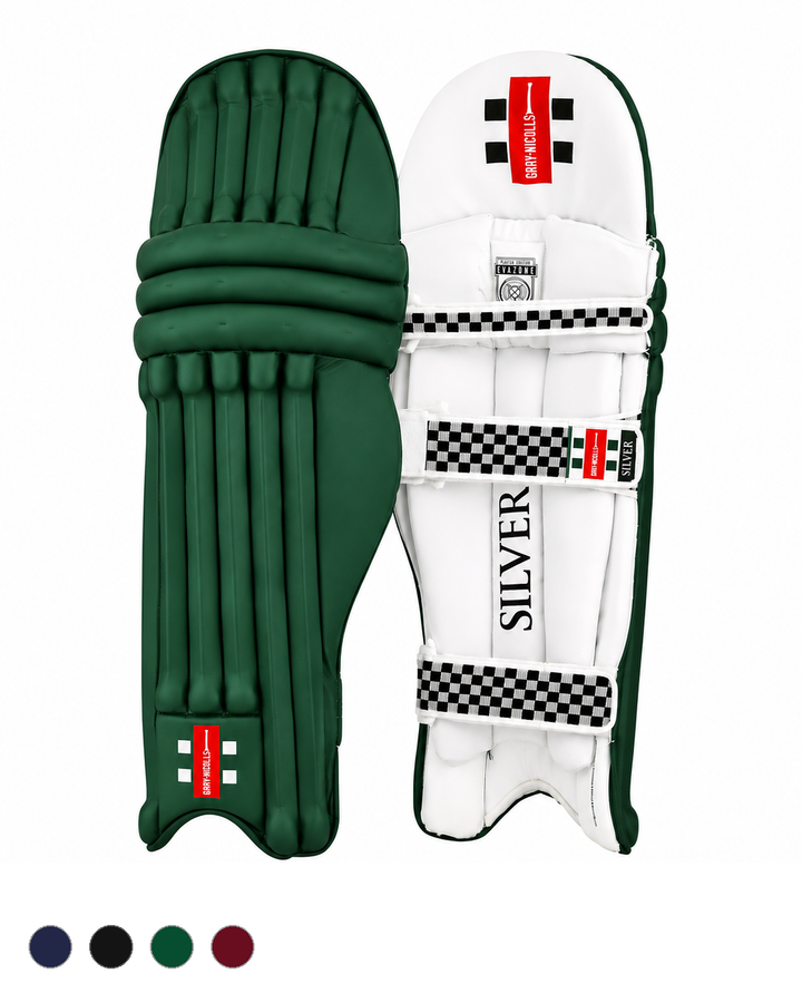 Gray Nicolls Silver Cricket Batting Pads - Coloured - Adult
