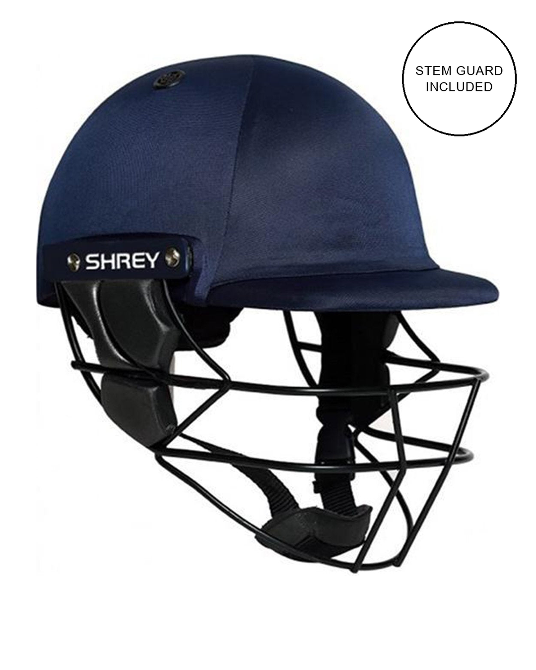 Shrey Armor Mild Steel Visor Cricket Helmet with Neck Guard - Steel - Senior
