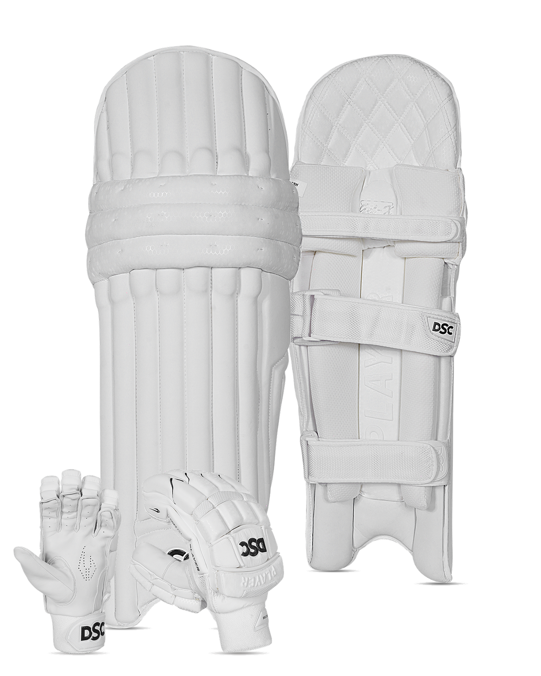 DSC Player Batting Pads and Gloves Bundle