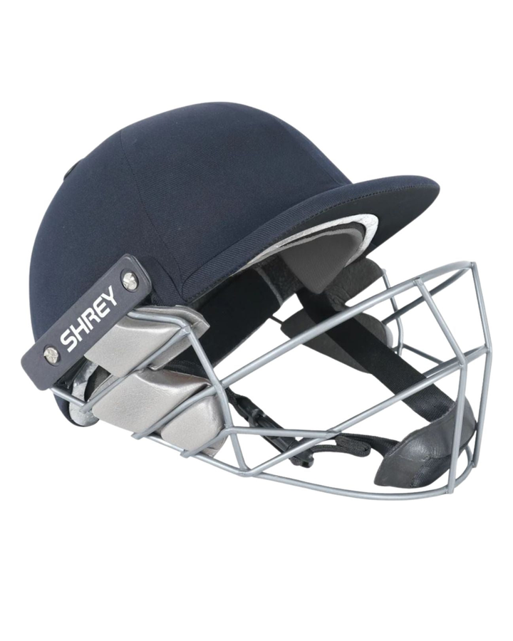 Shrey Performance Cricket Keeping Helmet - Steel - Navy - Senior
