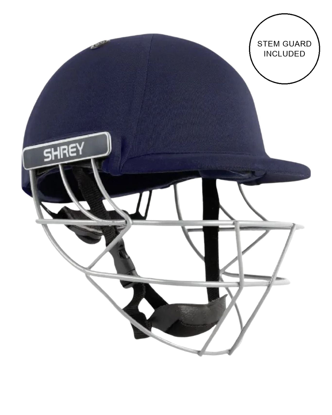 Shrey Classic 2.0 cricket helmet with Stem Guard Included badge