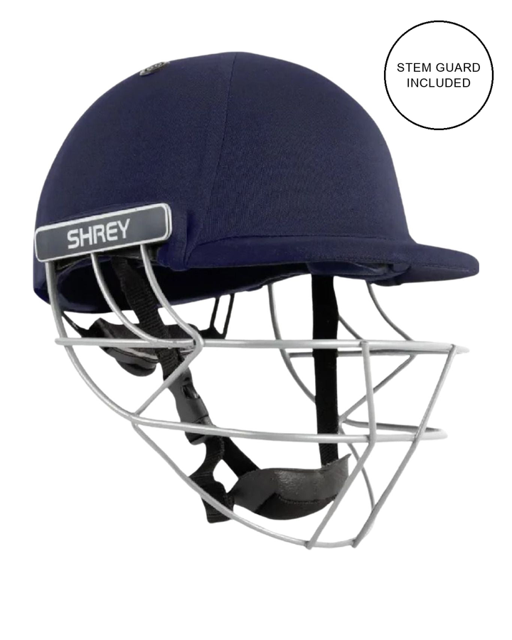 Shrey Classic 2.0 cricket helmet with Stem Guard Included badge