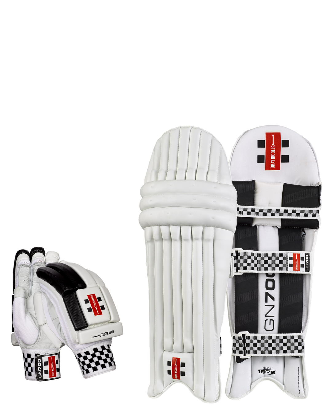Gray Nicolls 700 Batting Pads and Gloves Bundle