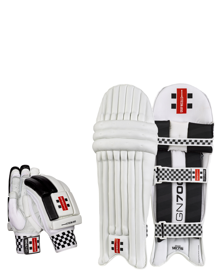 Gray Nicolls 700 Batting Pads and Gloves Bundle