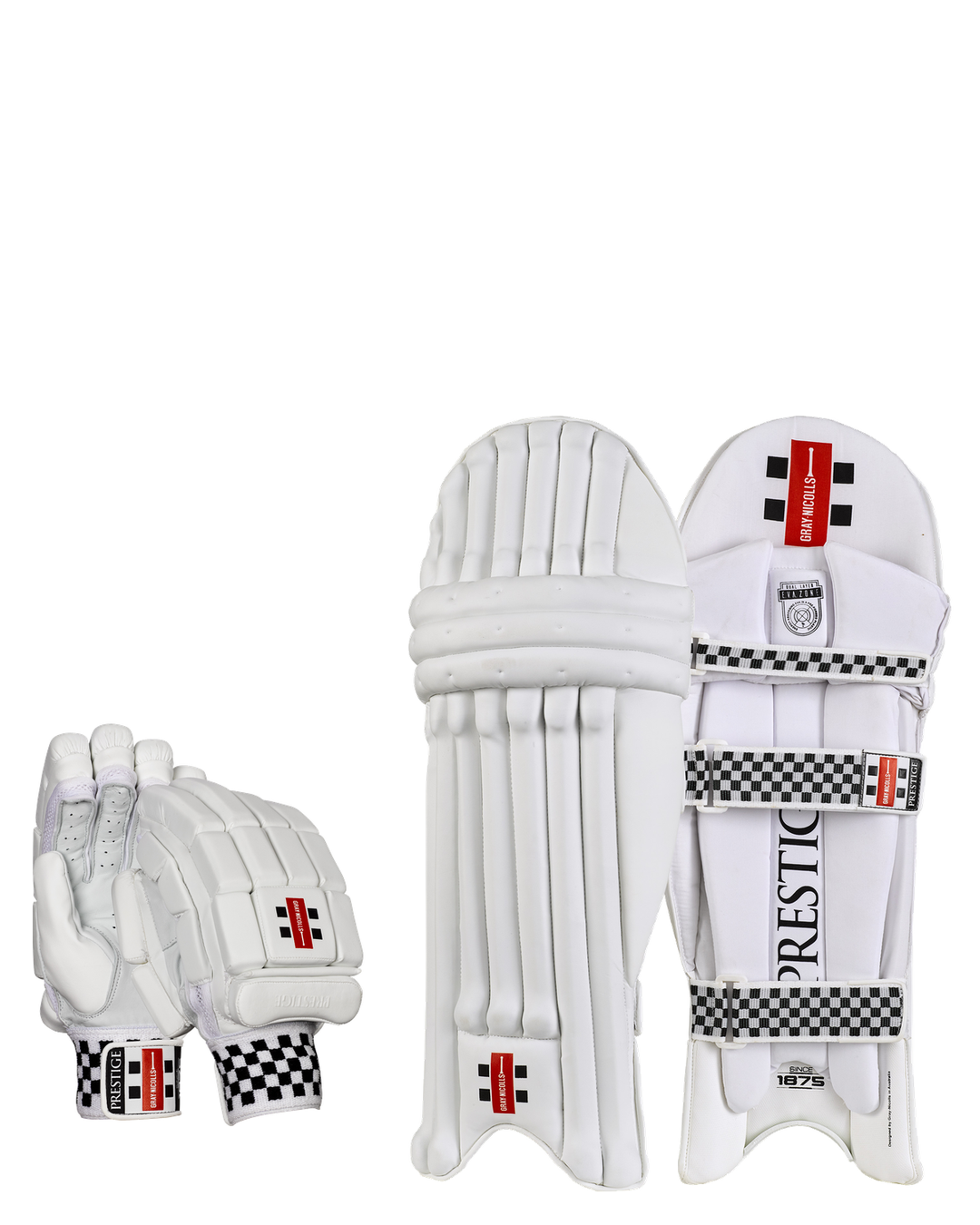 Gray Nicolls Prestige Batting Pads and Gloves Bundle