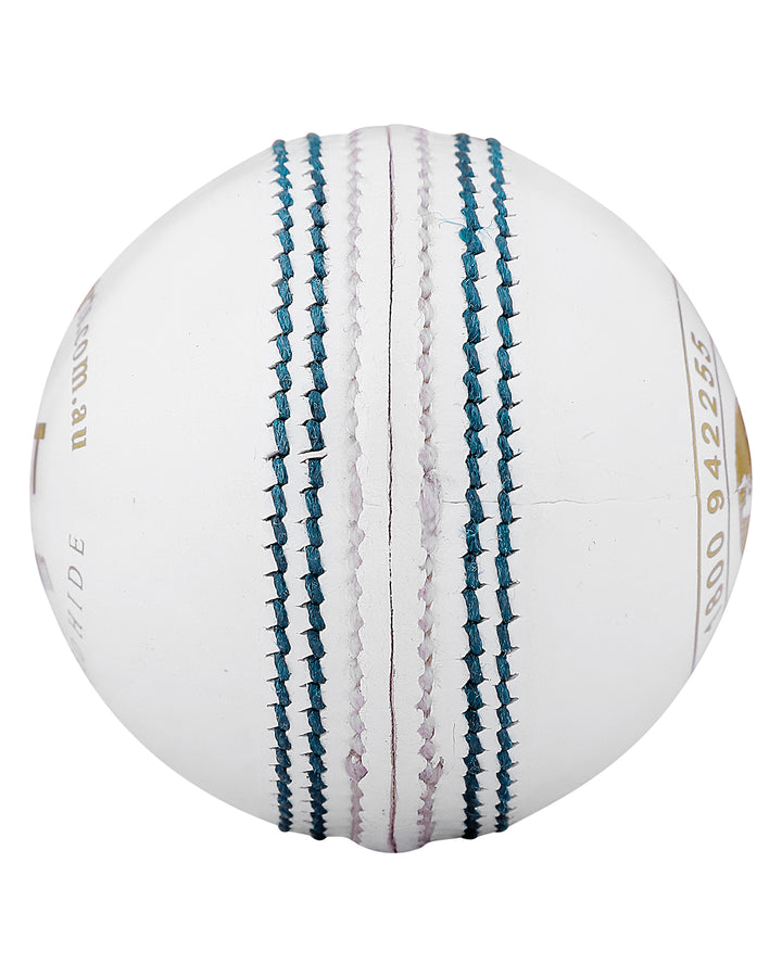 WHACK Test Leather Cricket Ball - 4 piece - 156gm - White