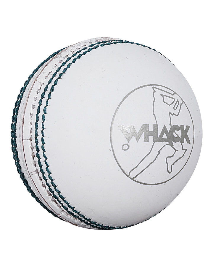 WHACK County Leather Cricket Ball - 2 Piece - 142gm - White