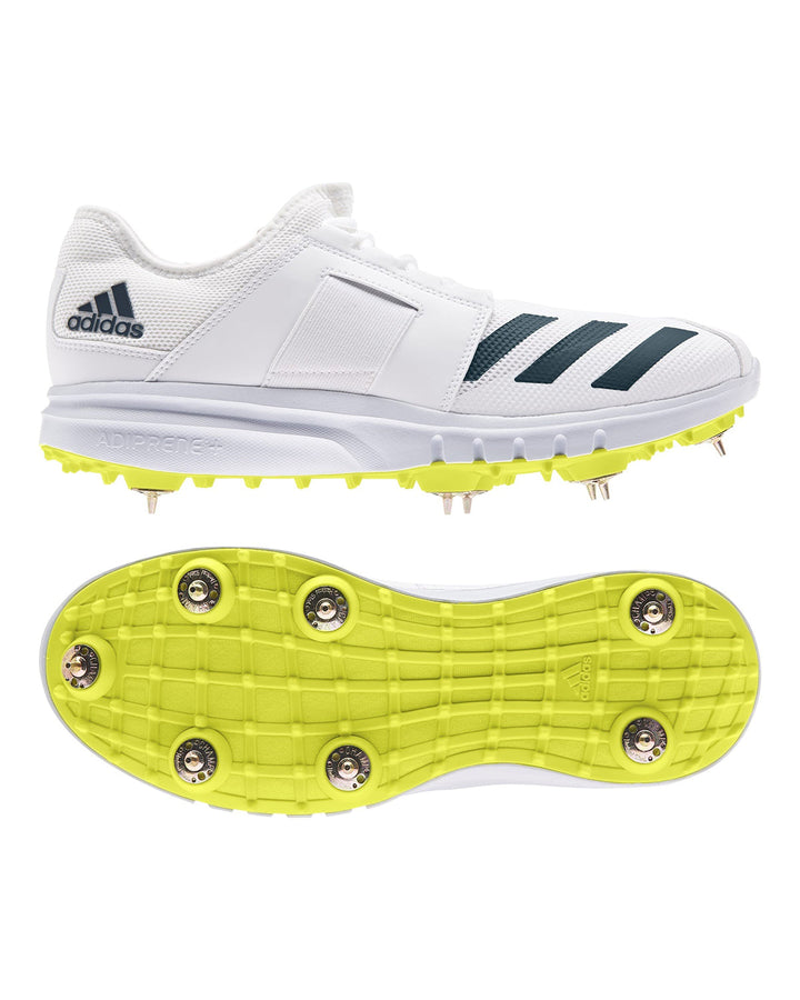 Adidas Howzat Junior Cricket Shoes - Steel Spikes - Green