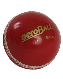 Aero Safety Cricket Ball - Match - Junior - Red