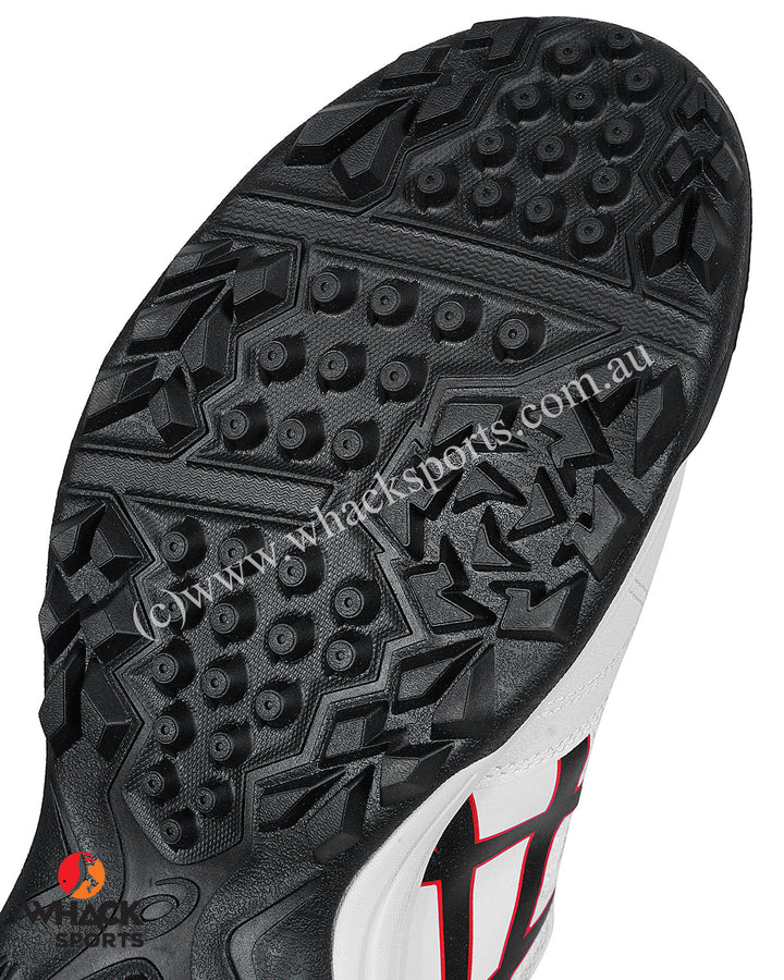 ASICS Gel Lethal Field - Rubber Cricket Shoes - White/Classic Red