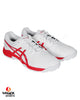 ASICS Gel Peake - Rubber Cricket Shoes - White/Electric Red