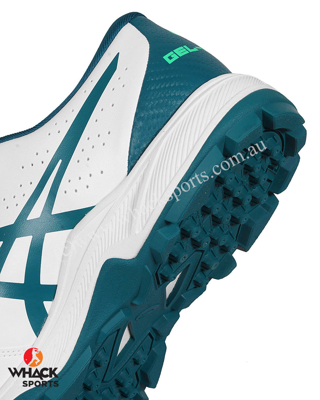ASICS Gel Peake - Rubber Cricket Shoes - White/Velvet Pine
