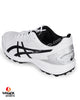 ASICS Strike Rate Cricket Shoes - Steel Spikes - White/Black