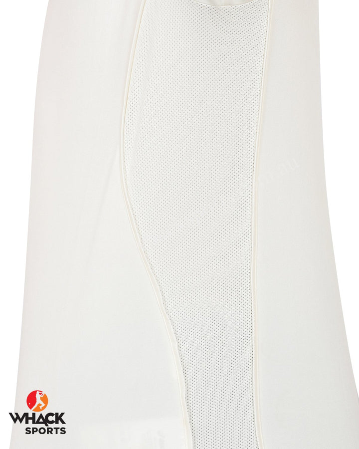 Asics Cricket Short Sleeve Shirt - Off White - Senior