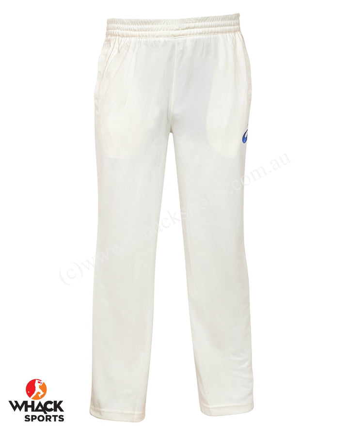 Asics Cricket Trouser - Off White - Senior
