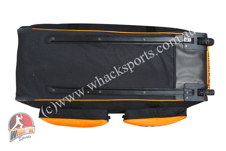 BAS International Cricket Kit Bag - Wheelie - Large - Black/Orange