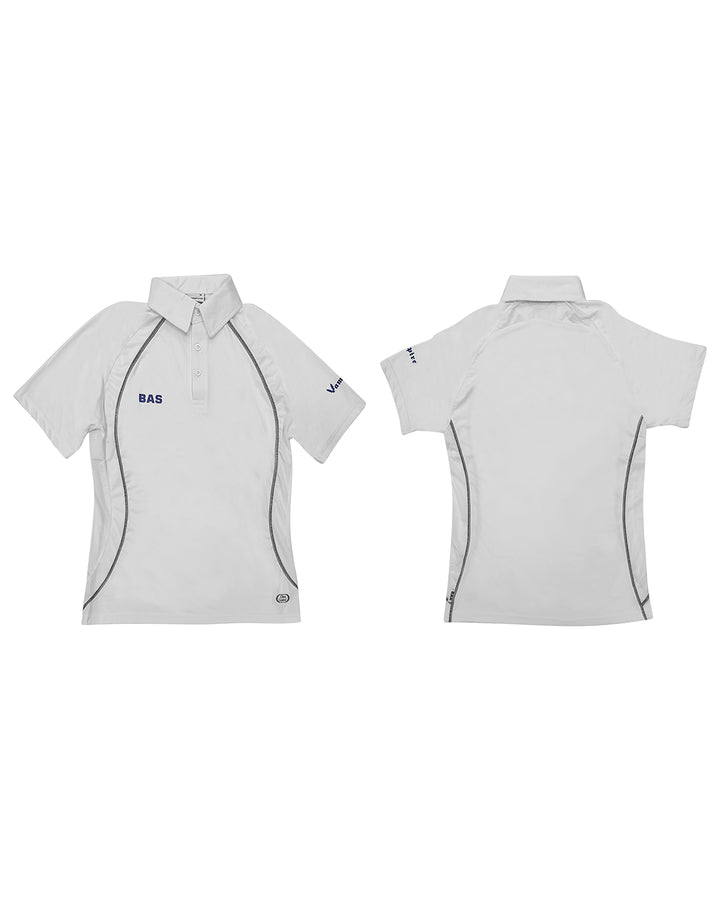 BAS Cricket Short Sleeve Shirt - Off White