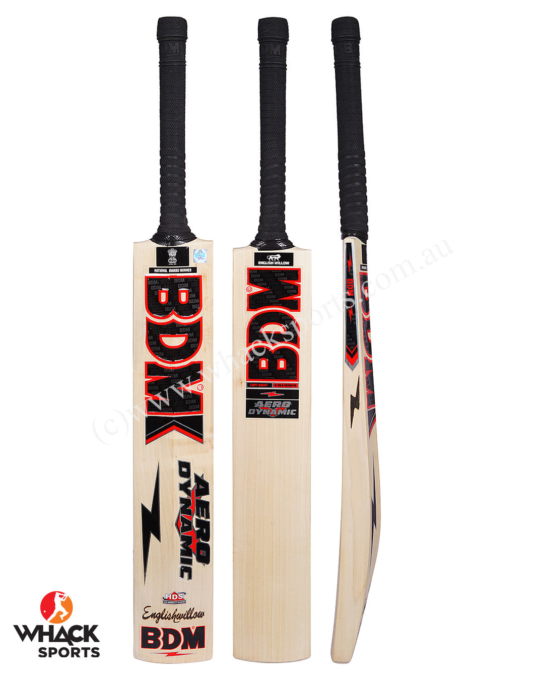 BDM Aero Dynamic Players Grade English Willow Cricket Bat - SH