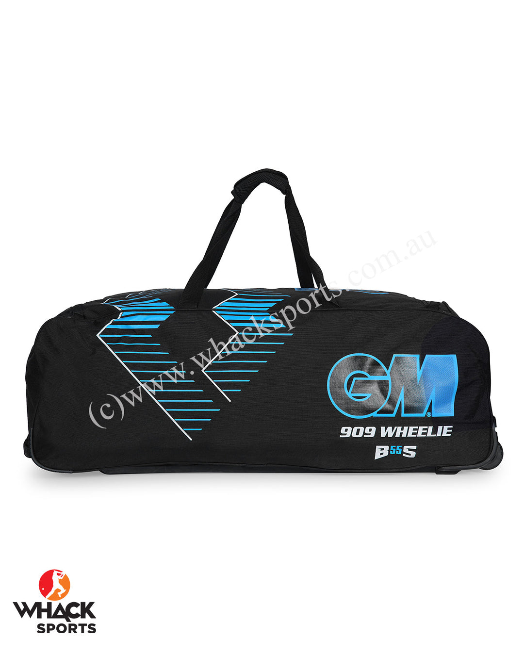 GM 909 Cricket Kit Bag - Wheelie - Black/Blue - Large