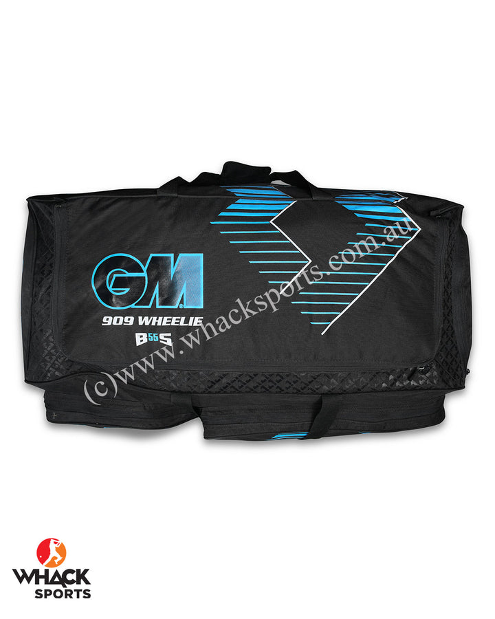 GM 909 Cricket Kit Bag - Wheelie - Black/Blue - Large