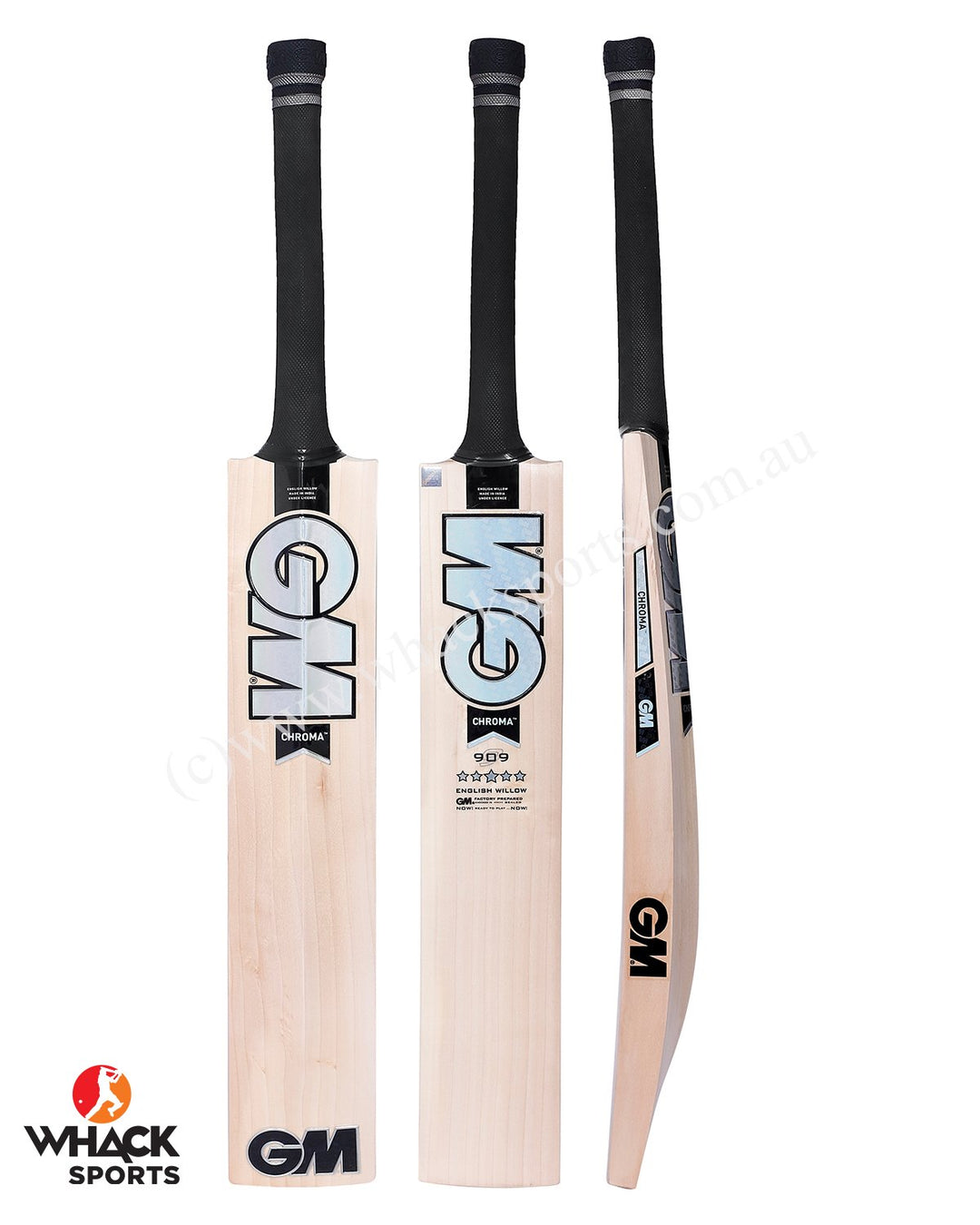 GM Chroma 909 English Willow Cricket Bat - Boys/Junior