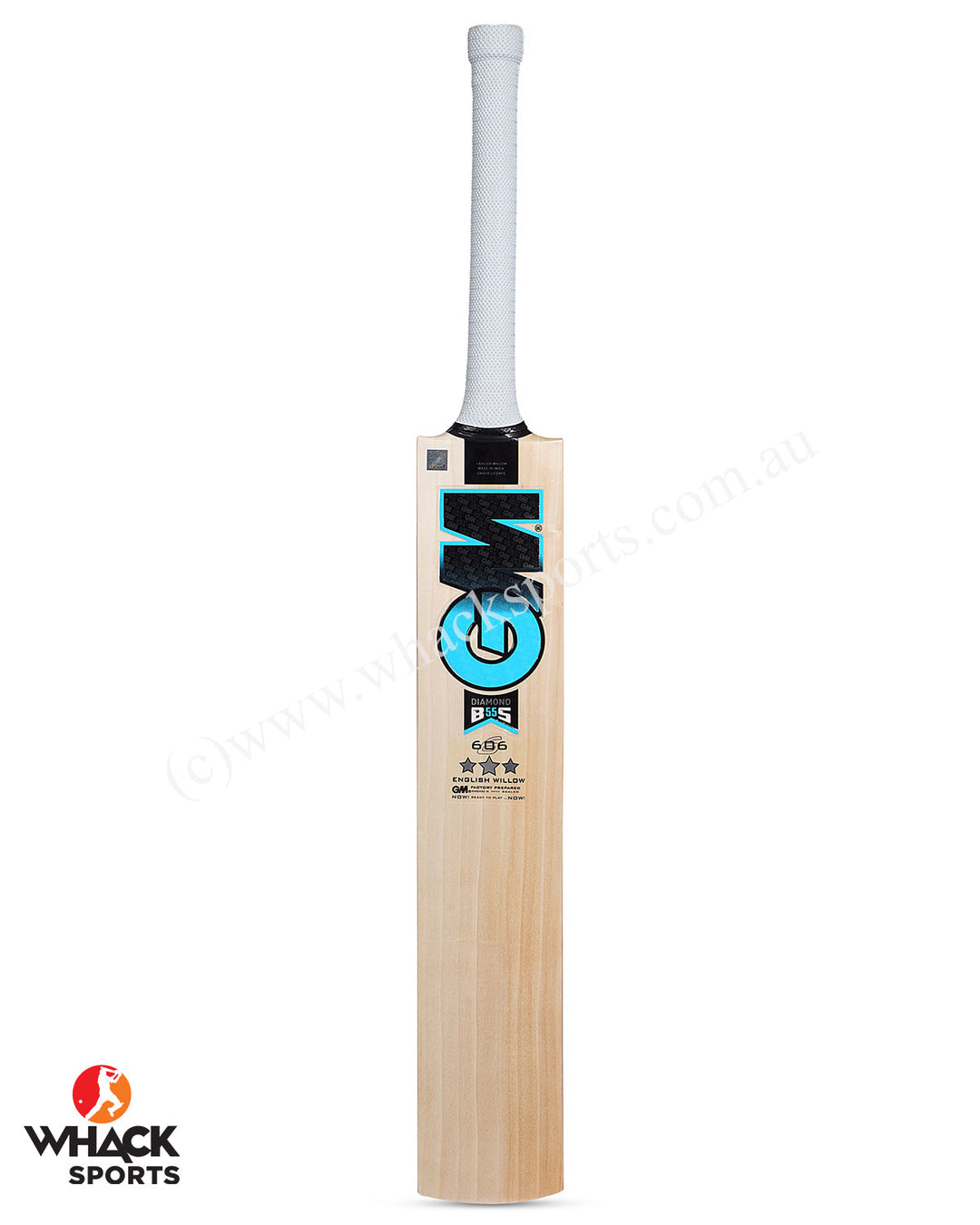 GM Diamond 606 English Willow Cricket Bat - Boys/Junior