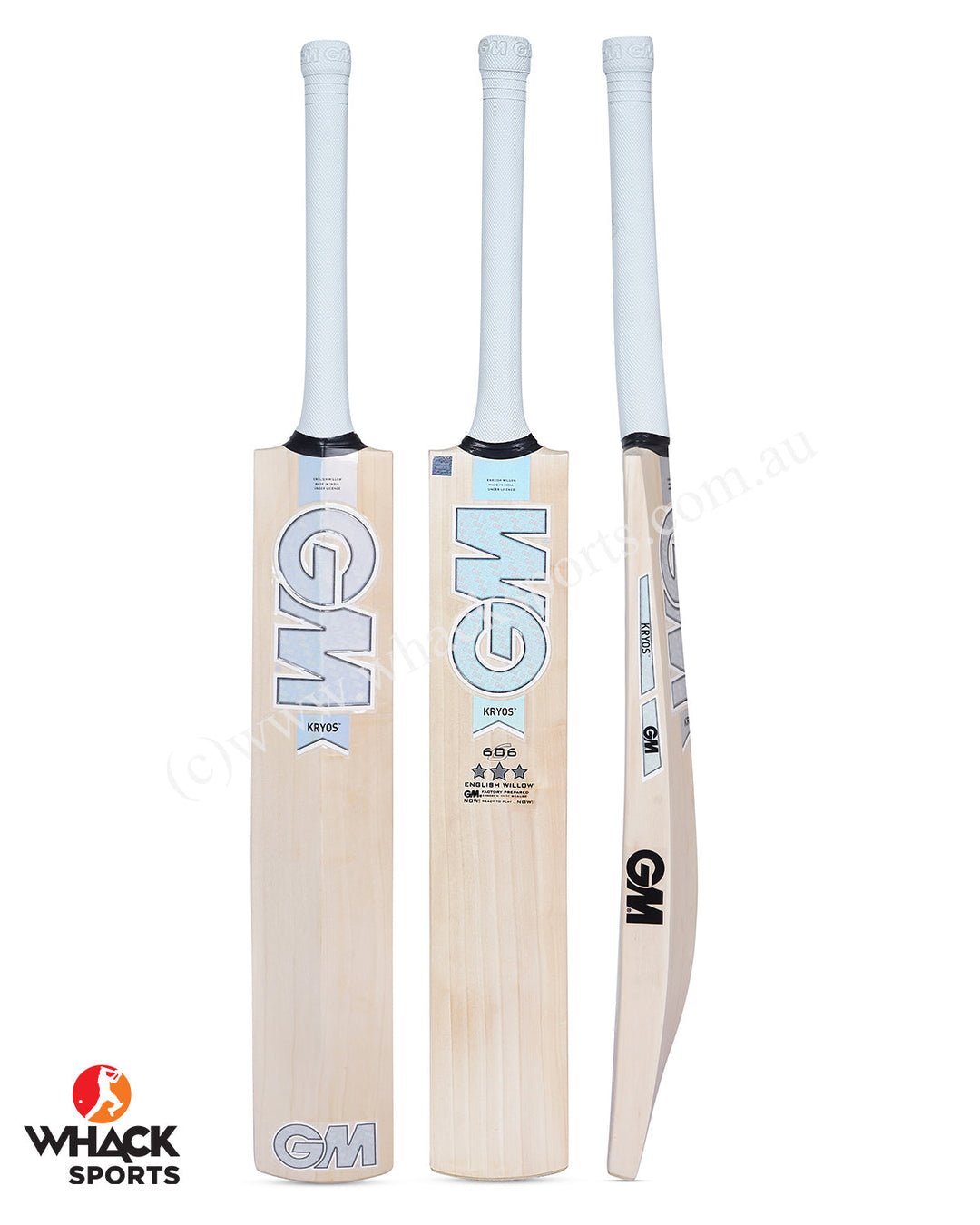 GM Kryos 606 English Willow Cricket Bat - SH