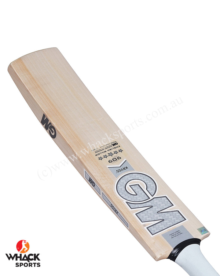 GM Kryos 909 English Willow Cricket Bat - Boys/Junior