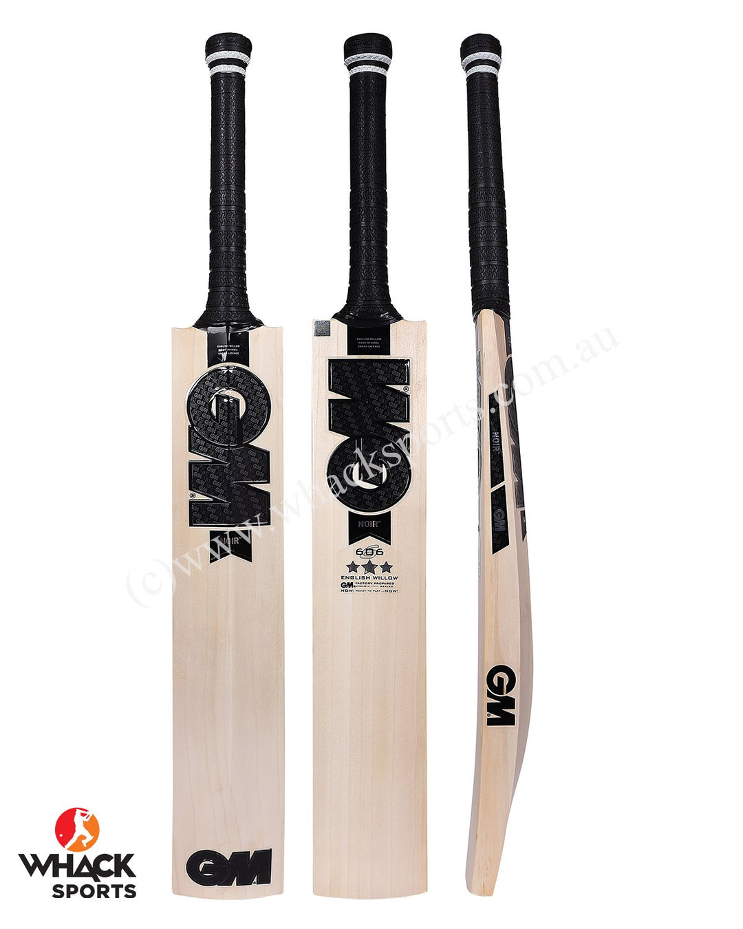 GM Noir 606 English Willow Cricket Bat - Boys/Junior