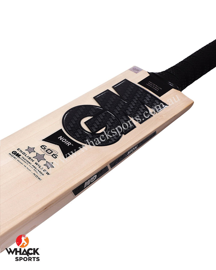 GM Noir 606 English Willow Cricket Bat - Boys/Junior