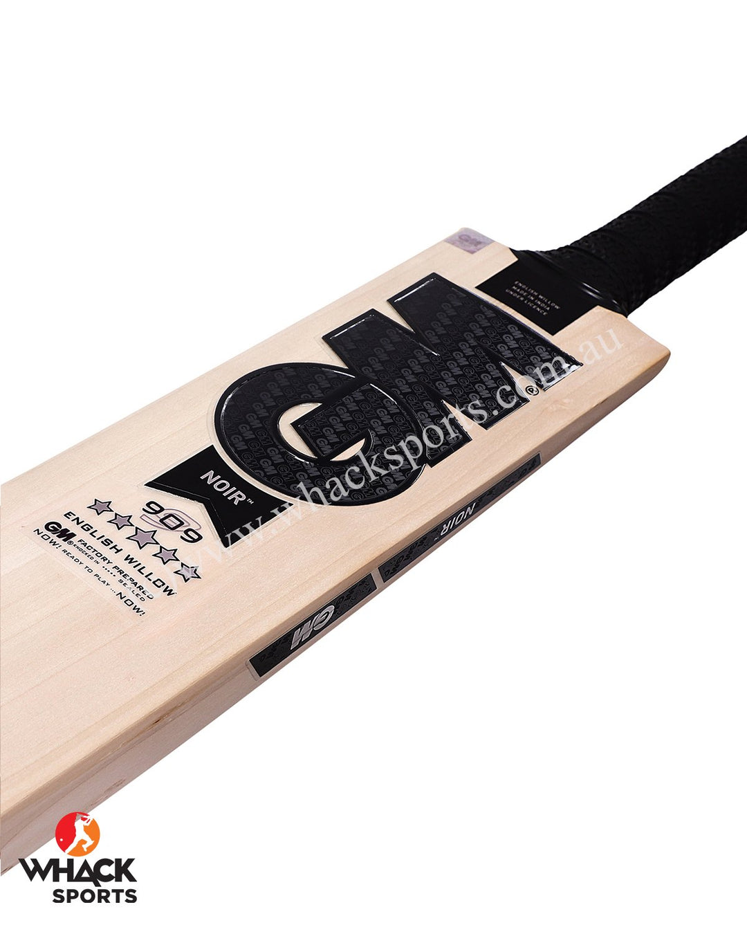 GM Noir 909 English Willow Cricket Bat - Boys/Junior