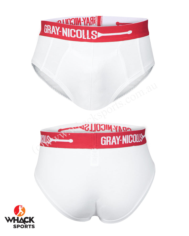 Gray Nicolls Cricket Briefs Senior - Red Strap
