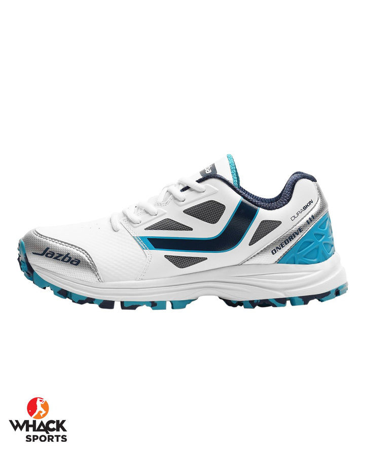 Jazba One Drive 111 - Rubber Cricket Shoes - Navy/Teal