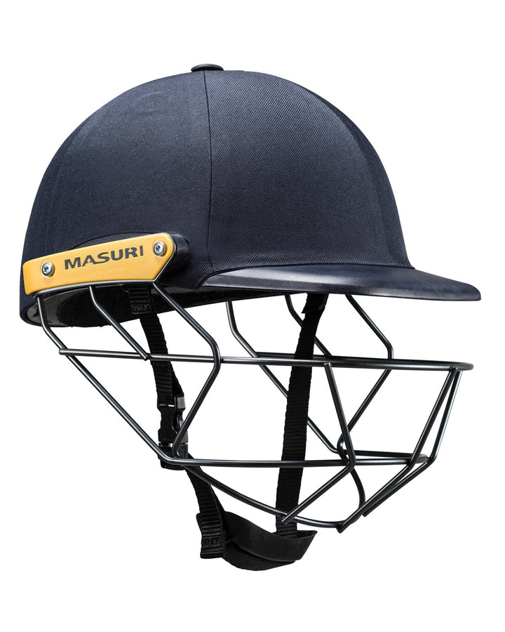 Masuri C Line Plus Stainless Steel Cricket Batting Helmet - Navy - Junior/Boys