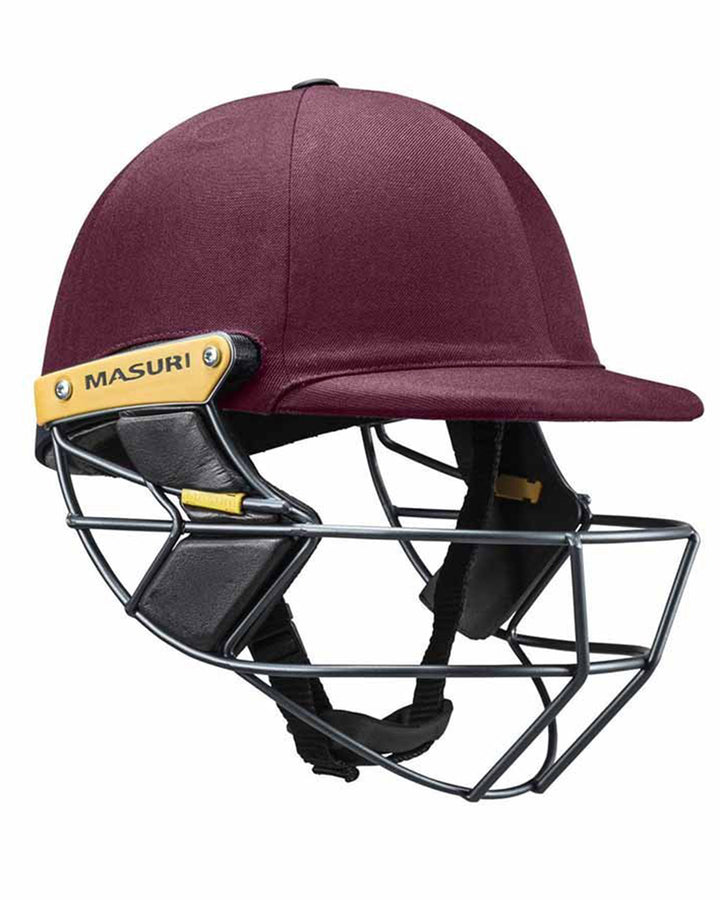 Masuri T Line Titanium Wicket Keeping Helmet - Maroon - Senior